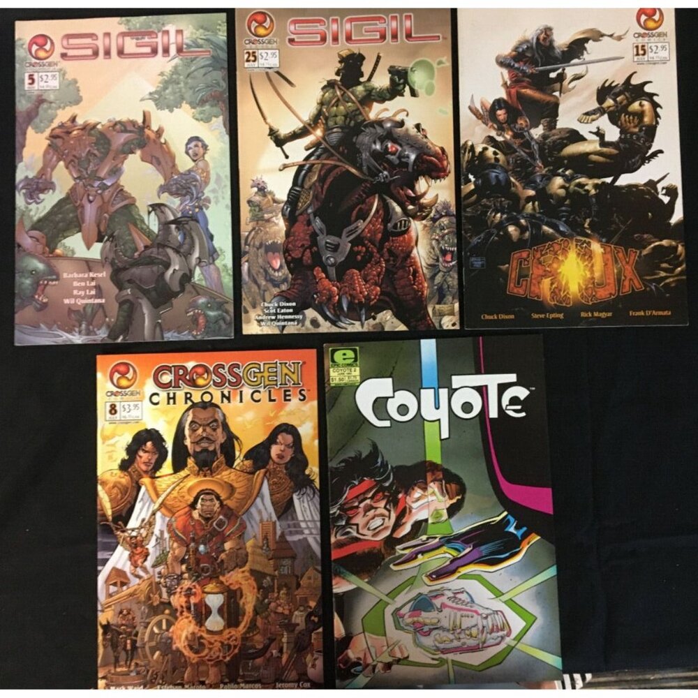 Crossgen Comics Mixed Lot of 10- Sigil, Meridian & More Circa 1983-2002